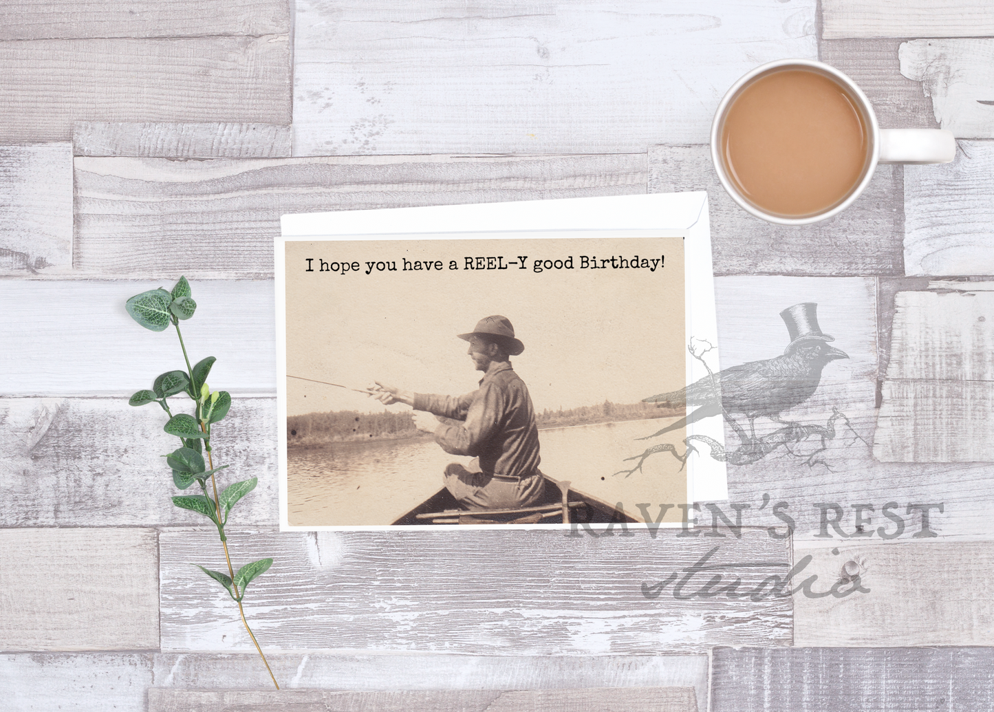 I Hope You Have A REEL-Y Good Birthday! Birthday Card.