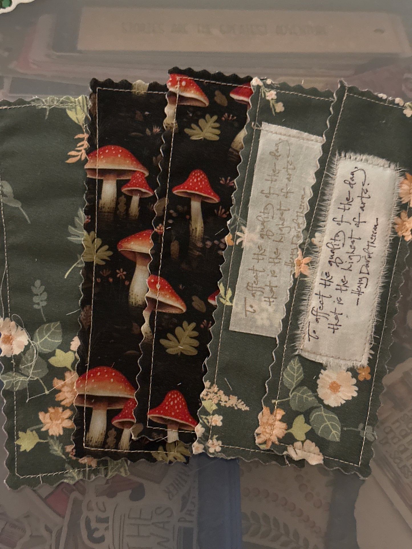 fabric bookmark