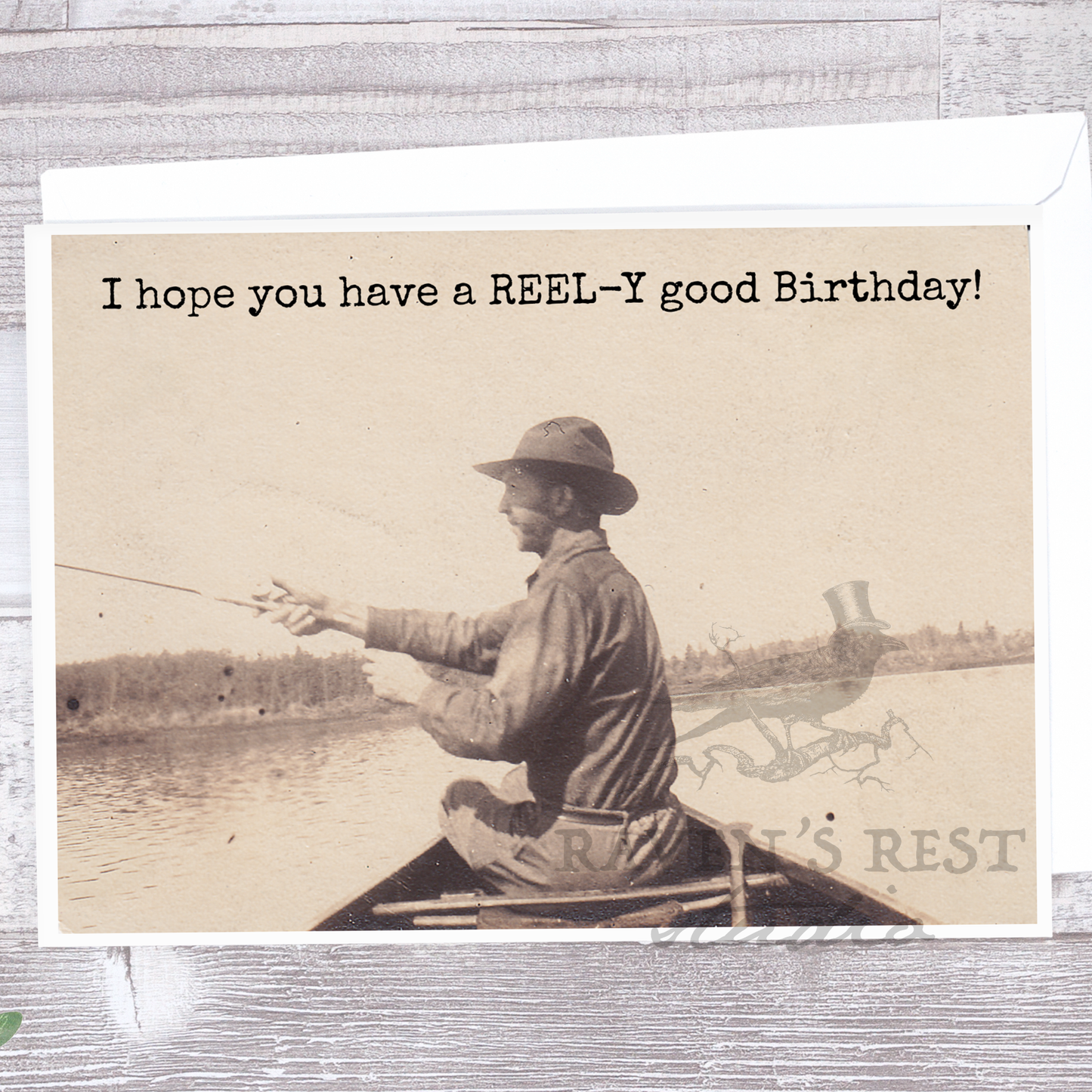 I Hope You Have A REEL-Y Good Birthday! Birthday Card.