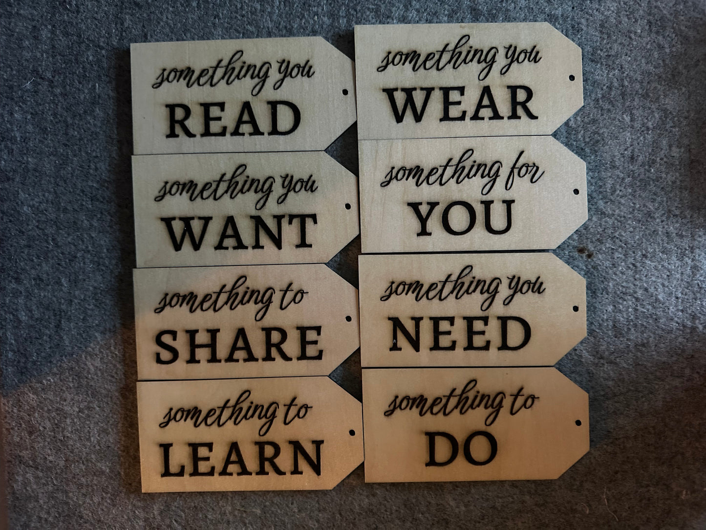 Jumbo Christmas Tag - stain finish