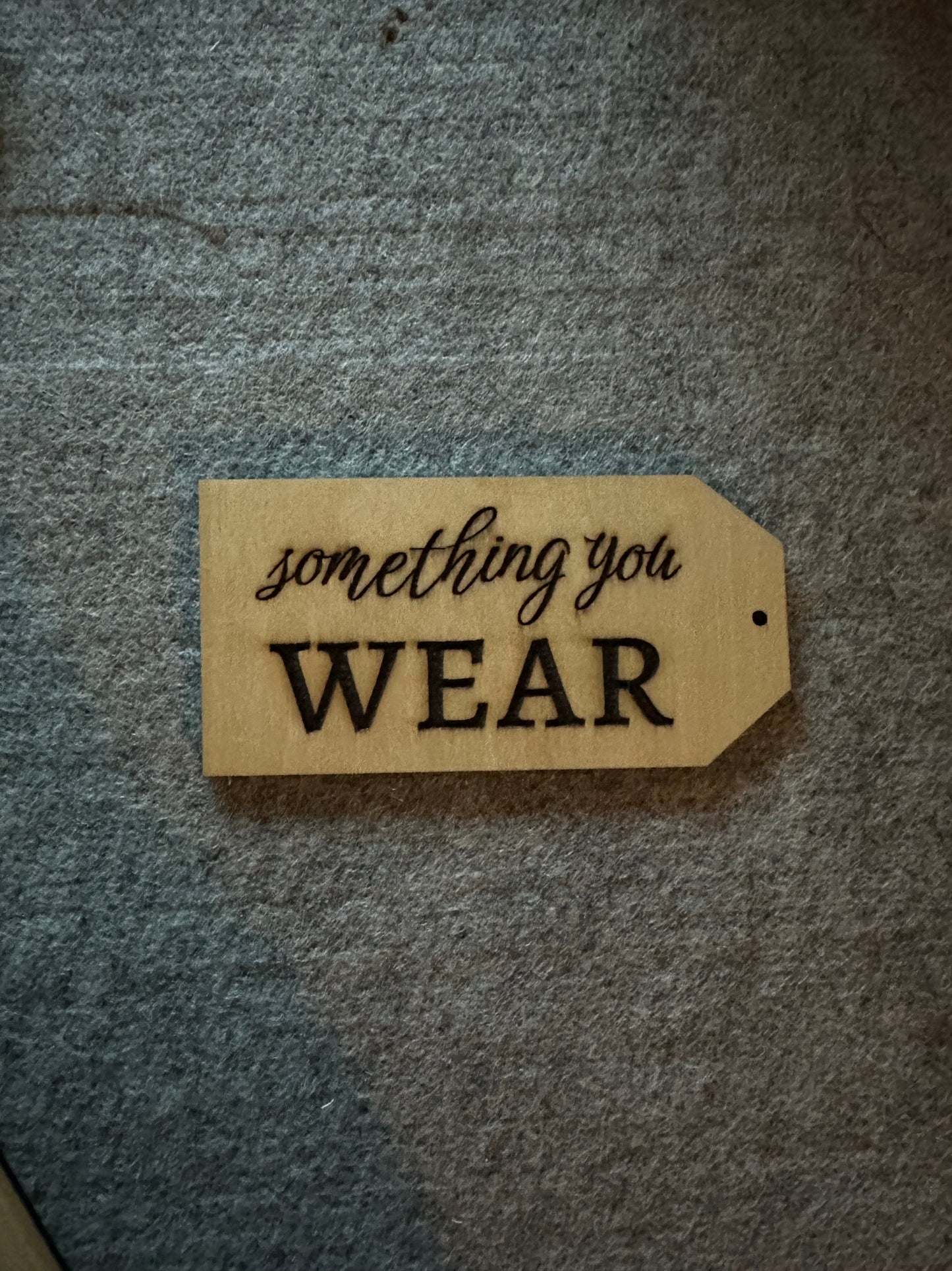 Jumbo Christmas Tag - stain finish