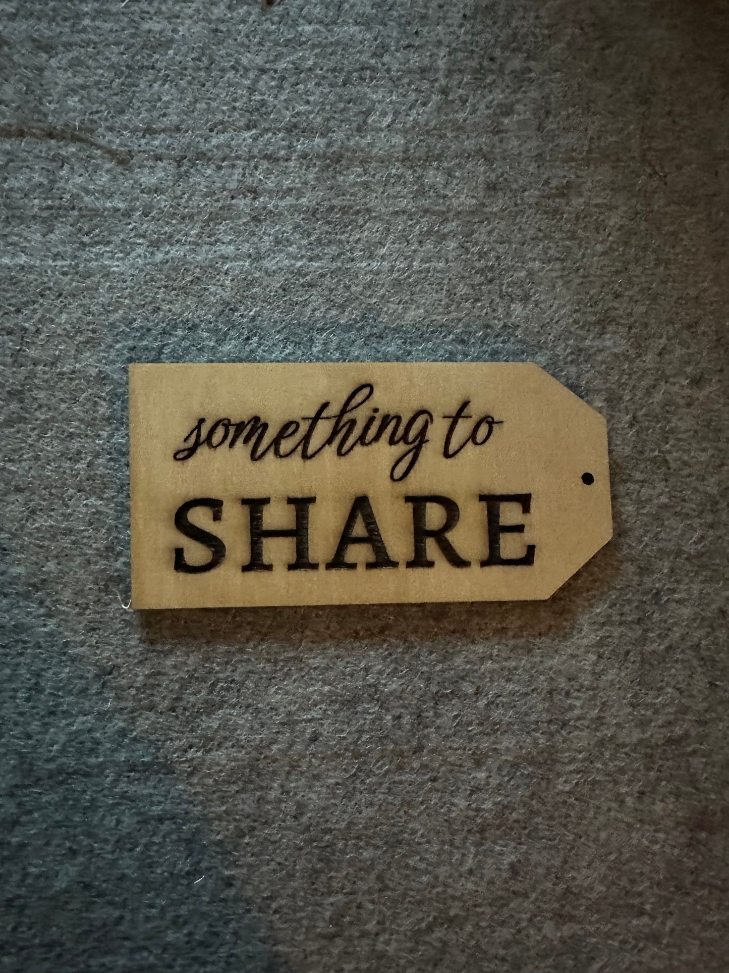Jumbo Christmas Tag - stain finish
