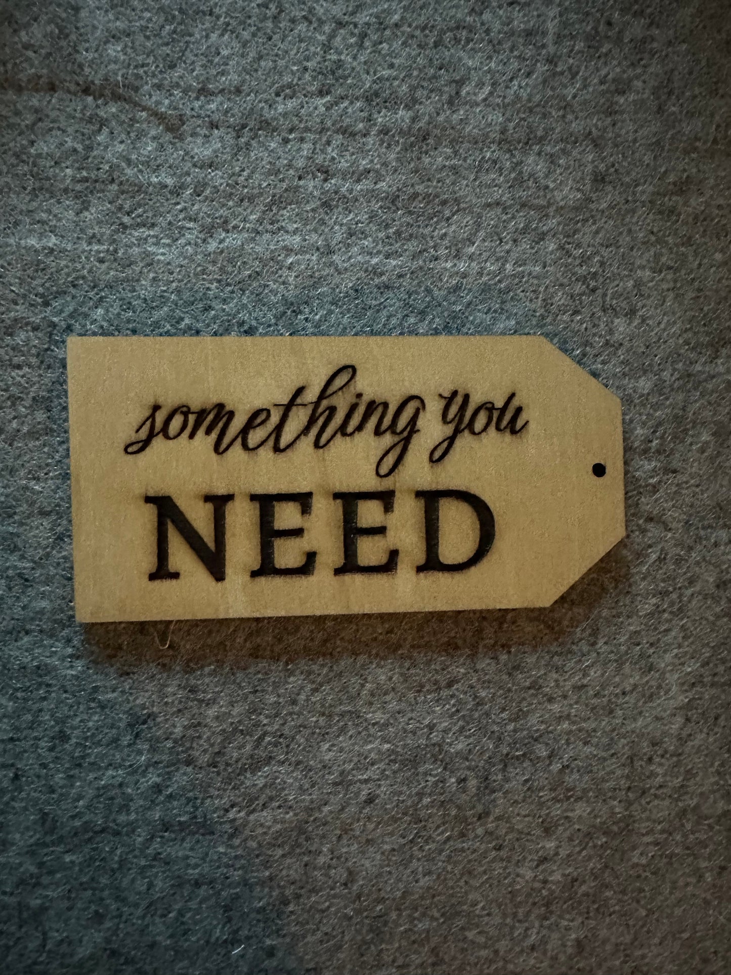 Jumbo Christmas Tag - stain finish