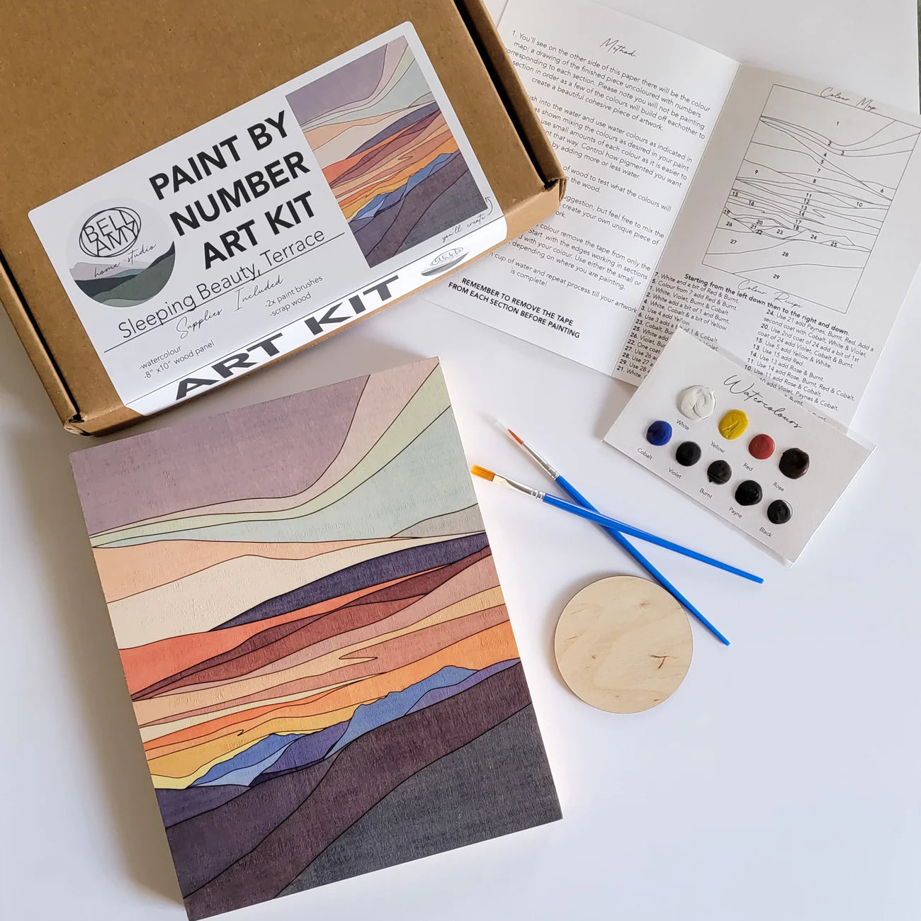 Paint by Number Art Kit - Sleeping Beauty, Terrace