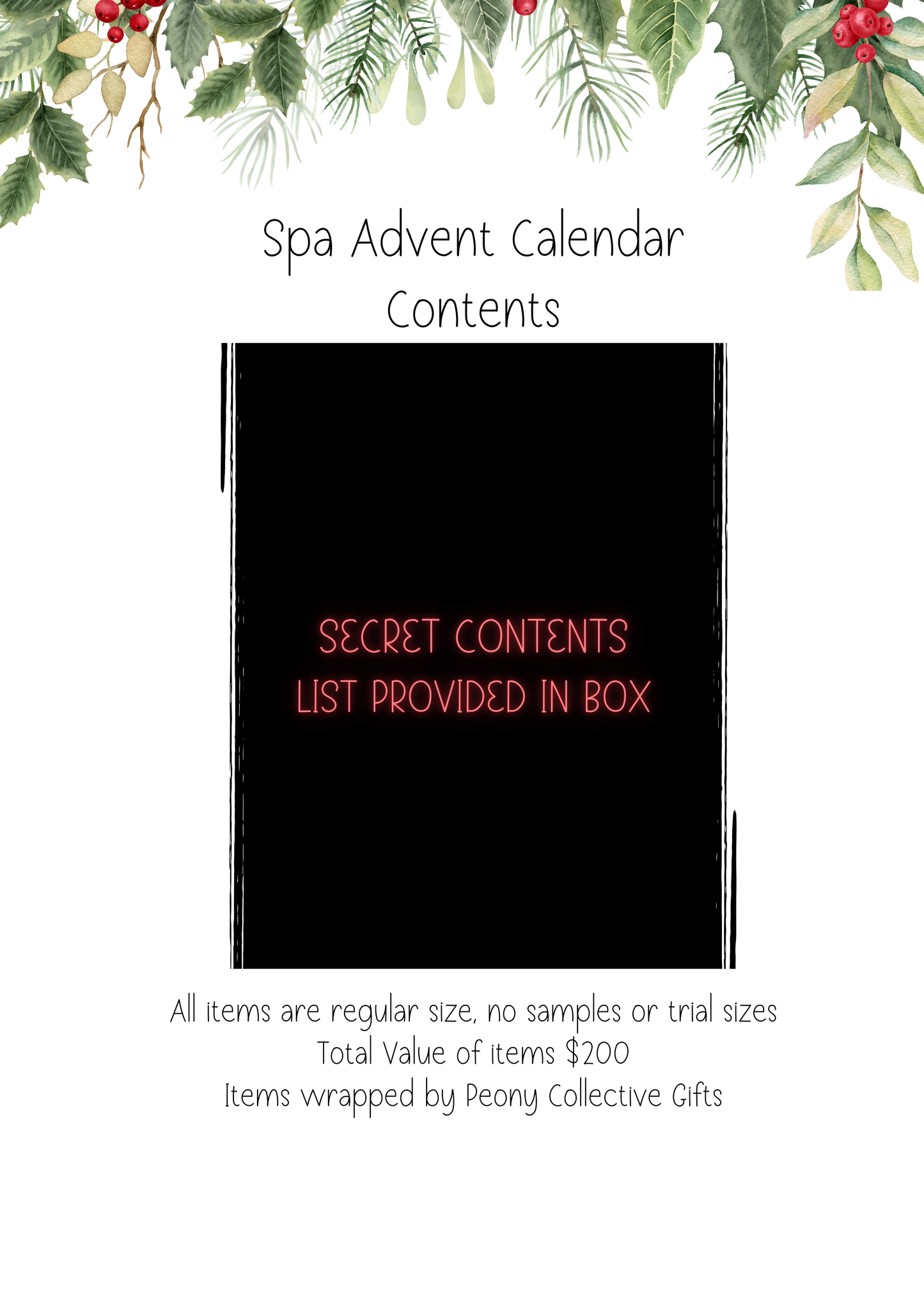 Spa Advent Calendar - 12 Days
