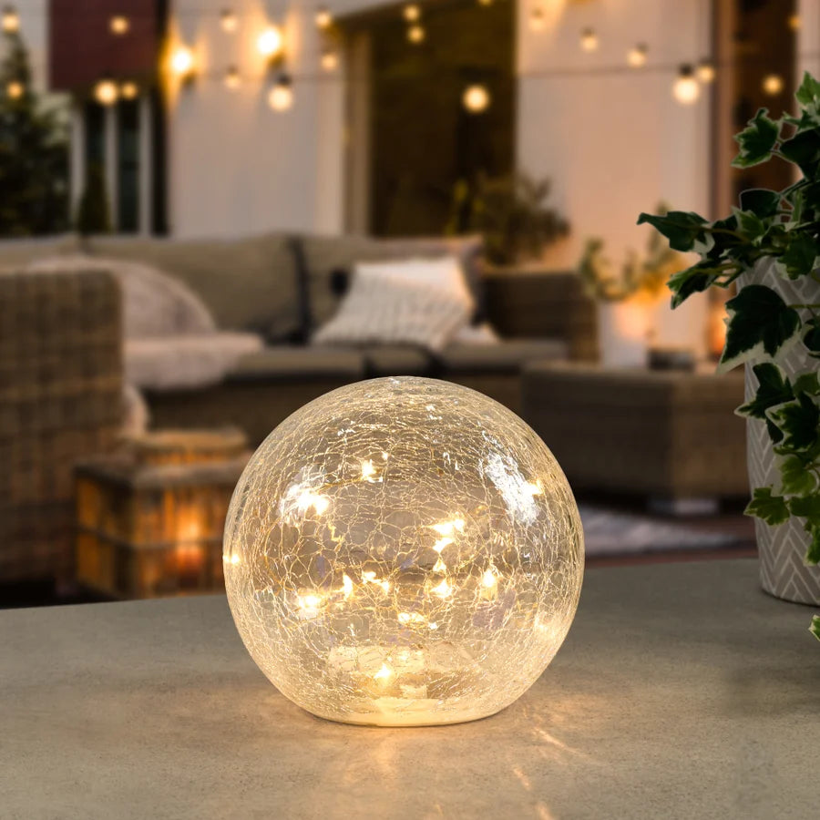 Crackle Glass Sphere