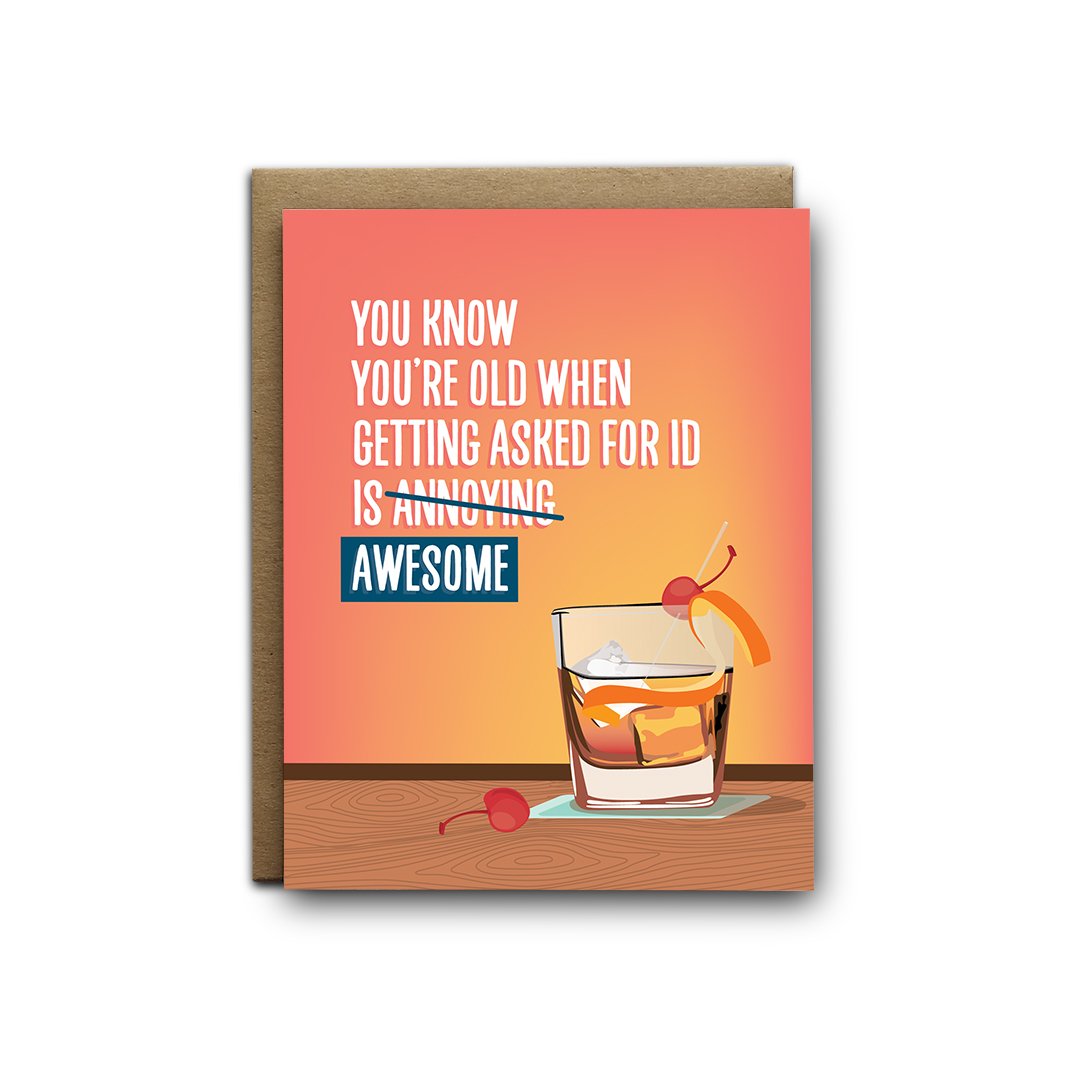 Asked for ID - Birthday Card