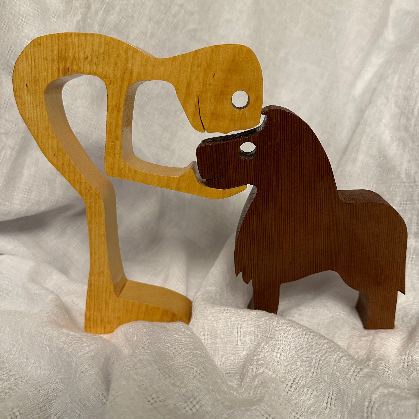 Wood cutout silhouette