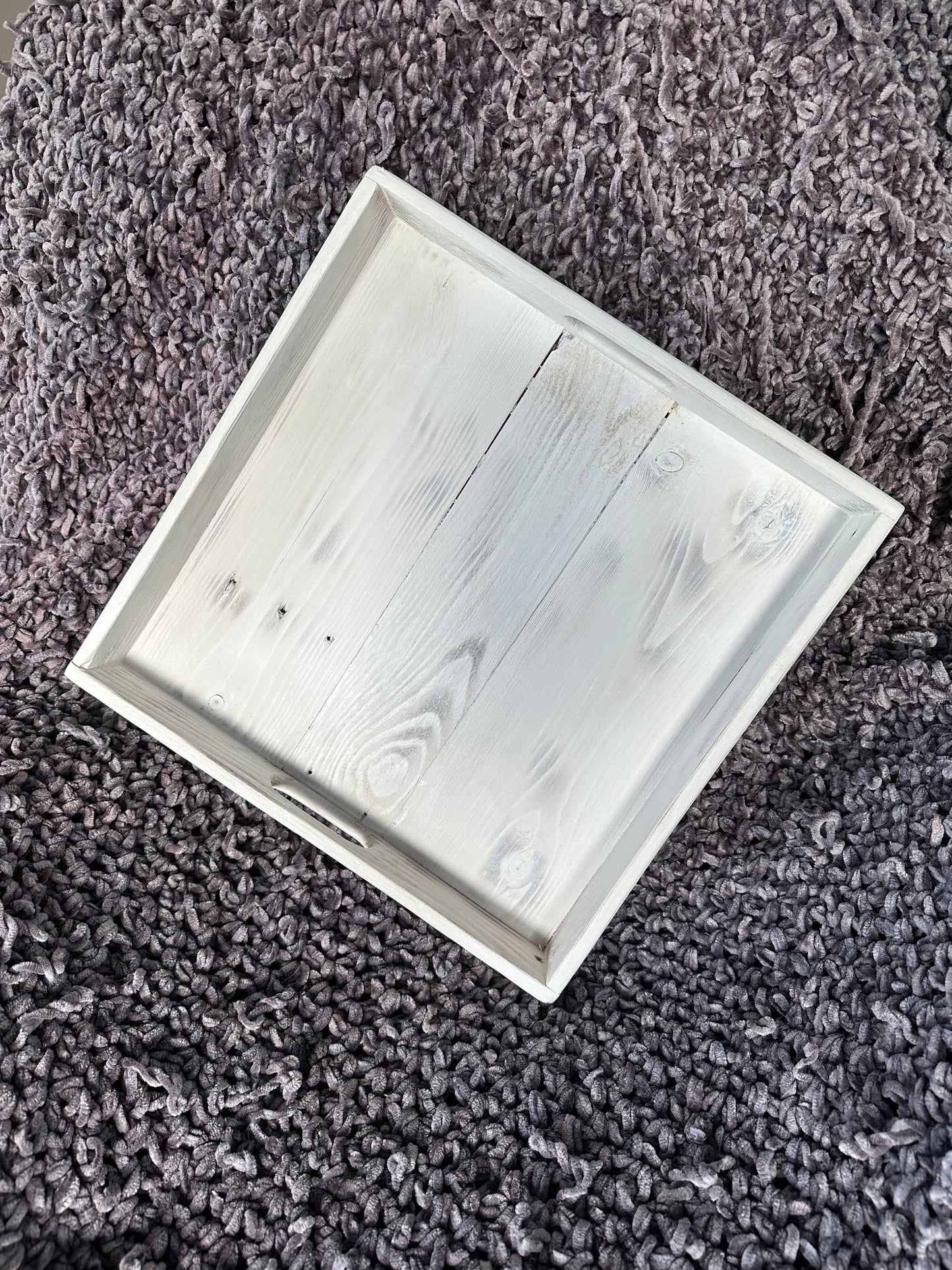 Large Tray - Reclaimed Pallet- white