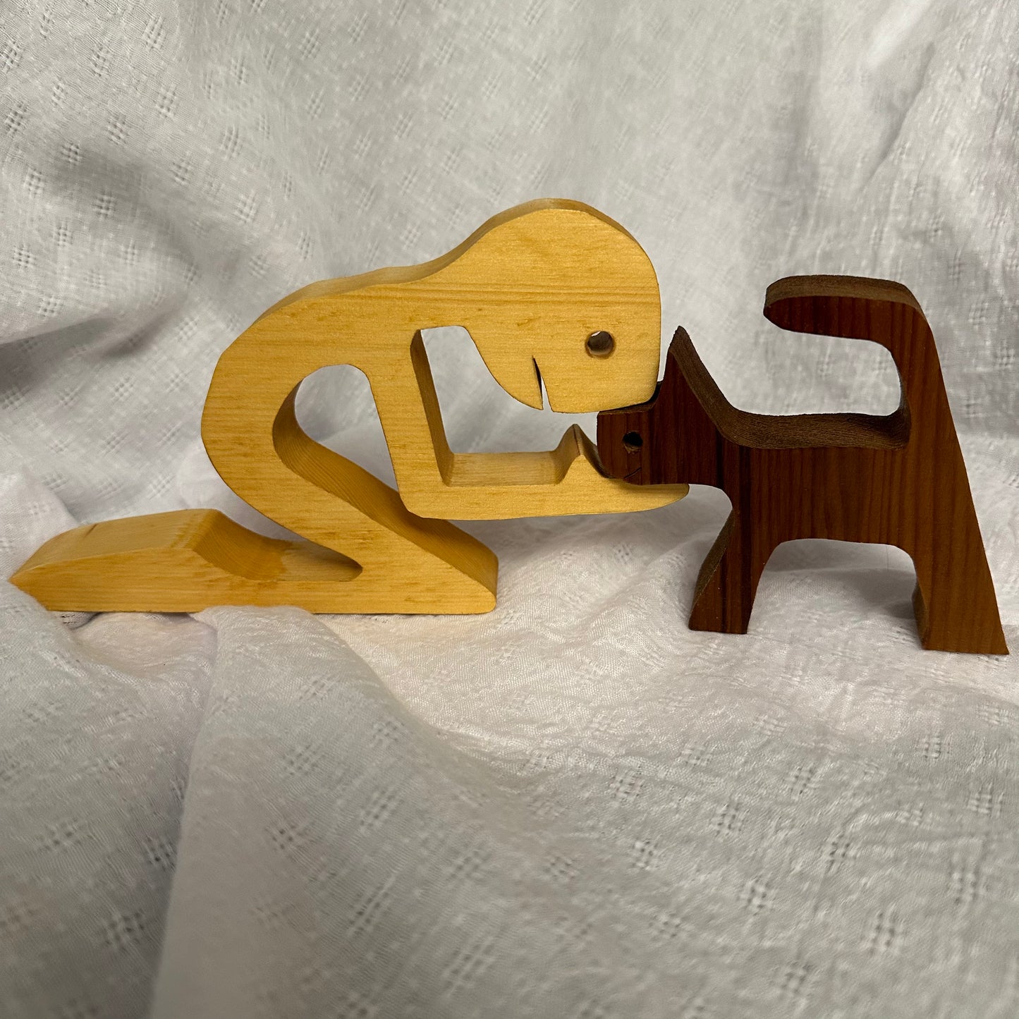 Wood cutout silhouette