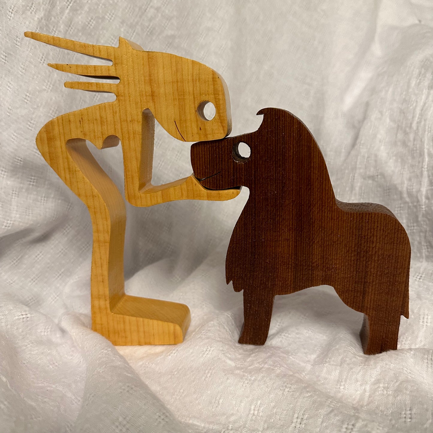 Wood cutout silhouette