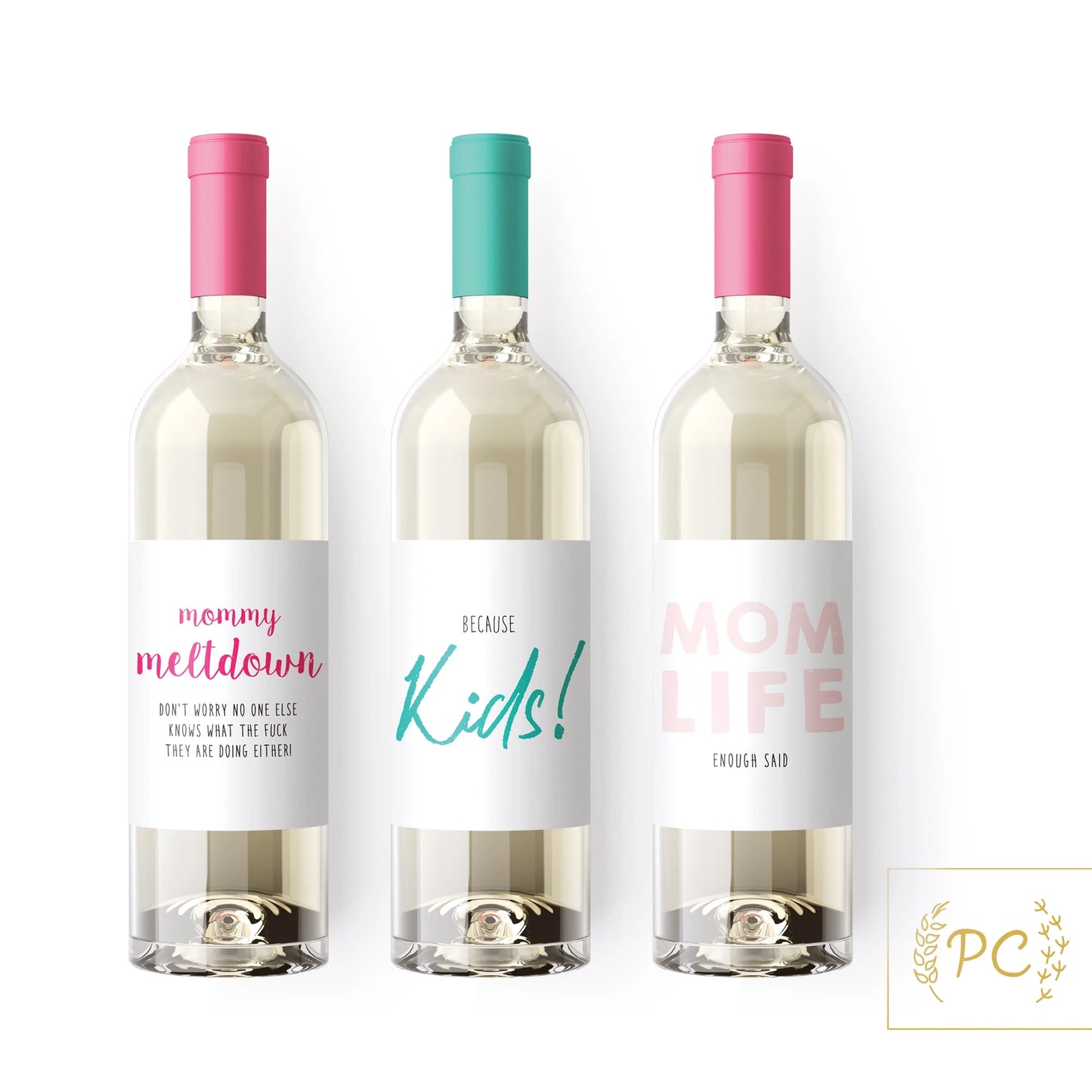 Teachers Rule Assemblage - wine labels