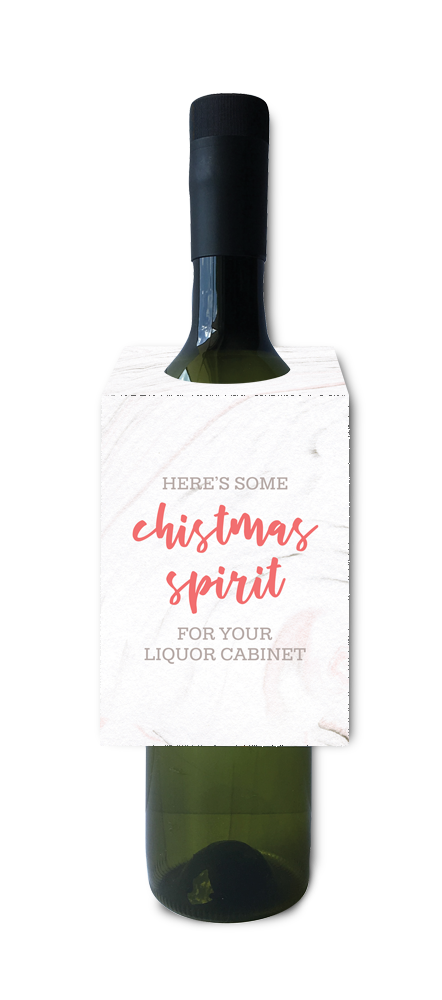 Christmas Spirit - Wine Tag