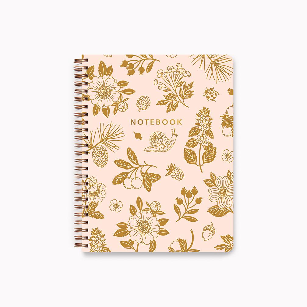 Golden Woods Spiral Notebook