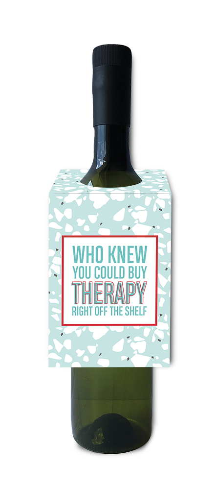 Therapy off the shelf - Wine Tag