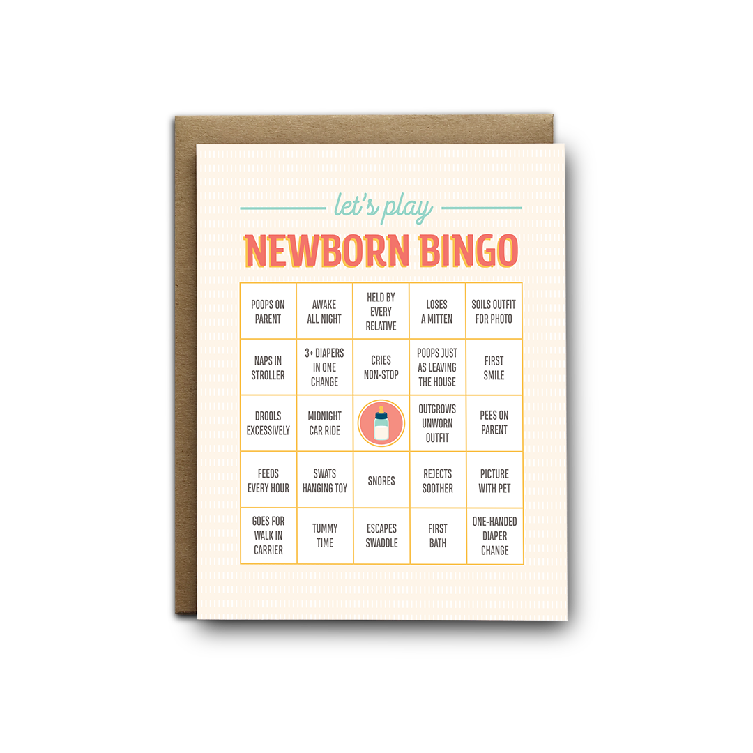 Newborn Bingo - Greeting Card