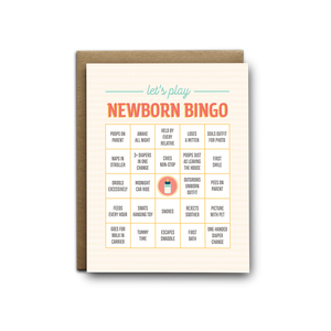 Newborn Bingo - Greeting Card