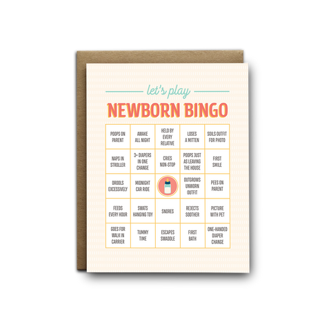 Newborn Bingo - Greeting Card
