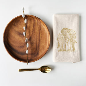 Gold Elephant Organic Cotton Napkin Set of 4