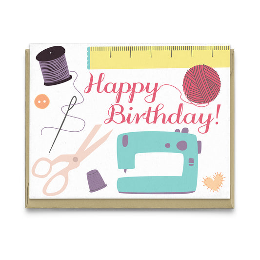 Sew Happy Birthday Card