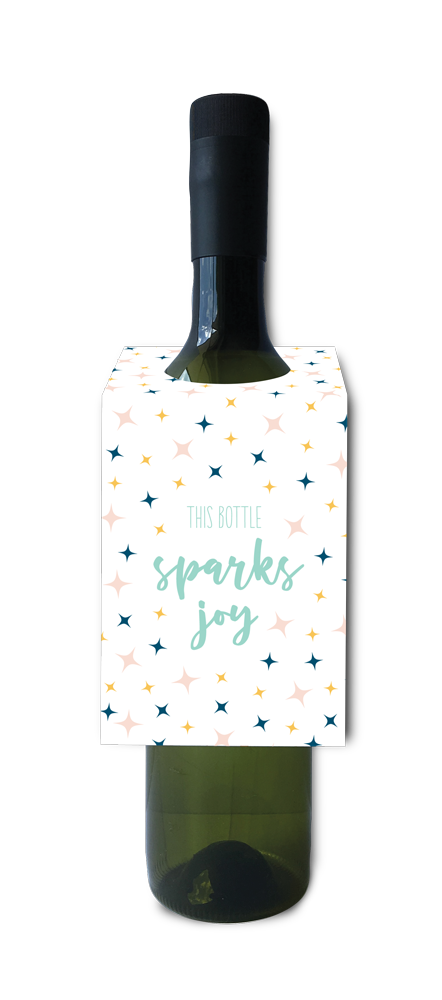 Bottle Sparks Joy - Wine Tag